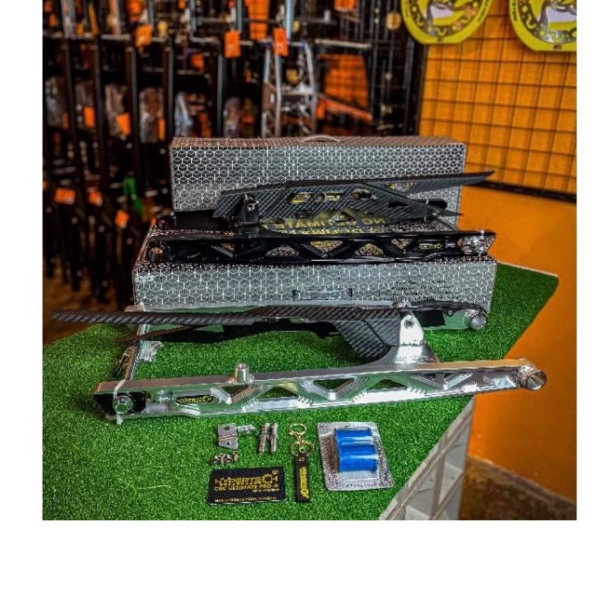 Swing arm long arm cnc 1,5 inci jupiter mx old,mx new,mx king hypertech racing malaysia.