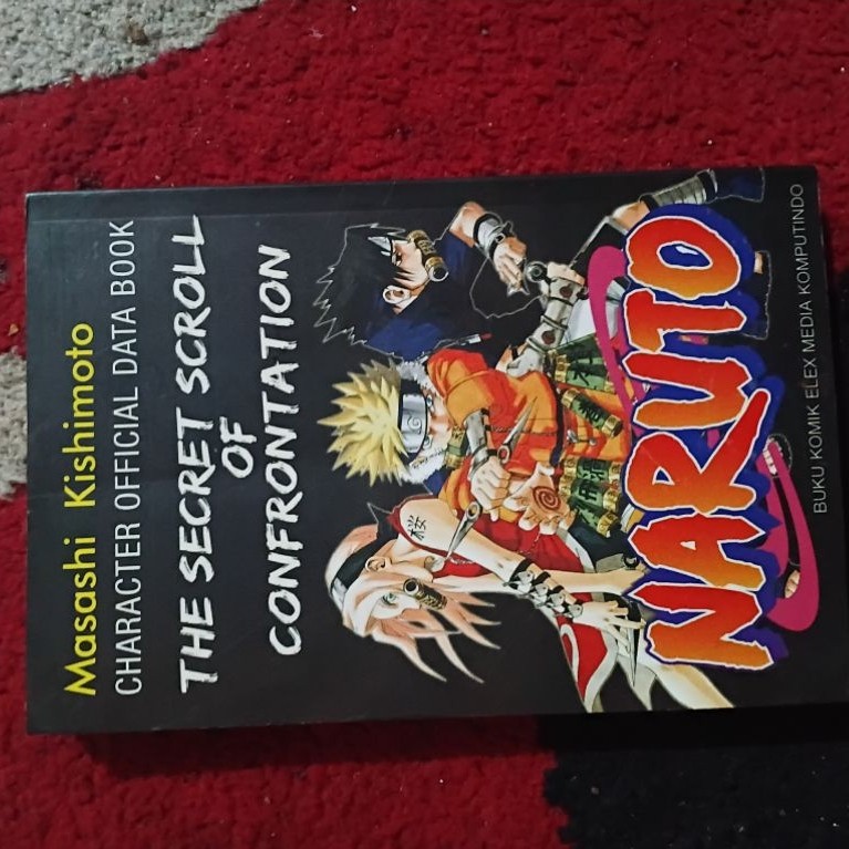 komik naruto caracter official databook the secret scroll of confrontation