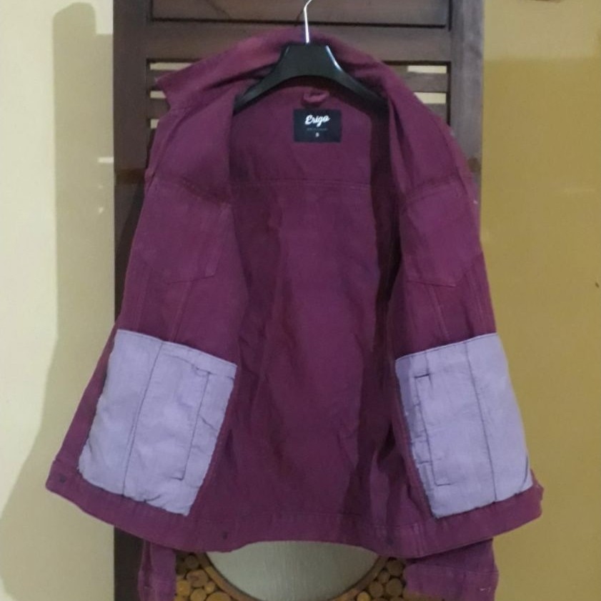 PURPLE TRUCKER JEANS DENIM JACKET PL by ERIGO GY-IE