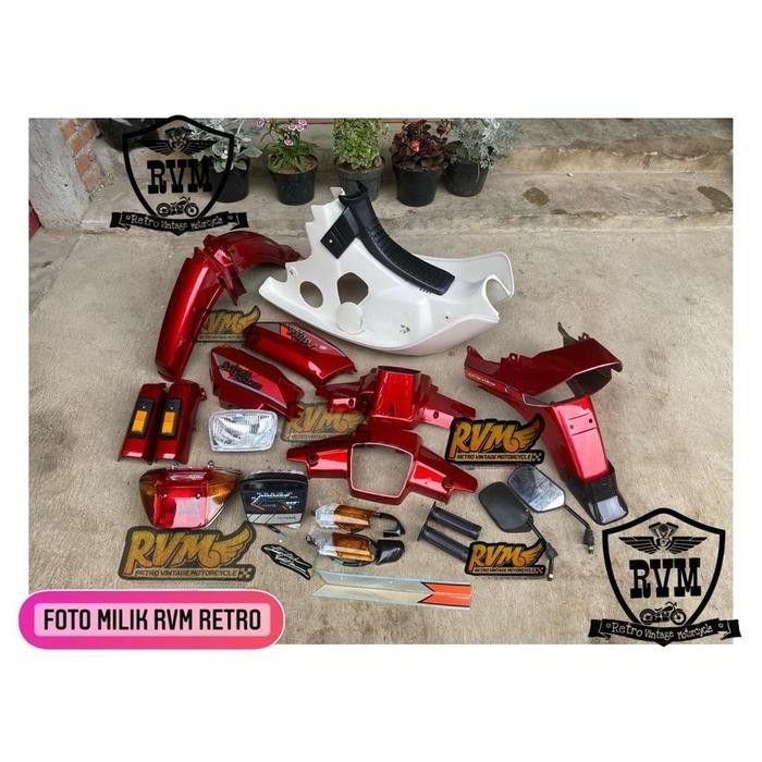 full set cover body honda astrea prima cover body prima full set warna