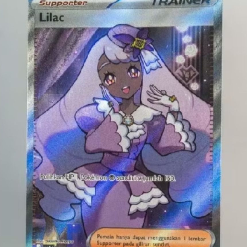 kartu pokemon lilac hologram (sr) original pokemon tcg