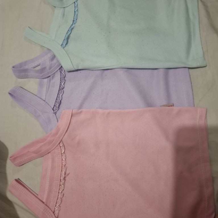 Paket bundling (take all) kutang bayi warna soft preloved