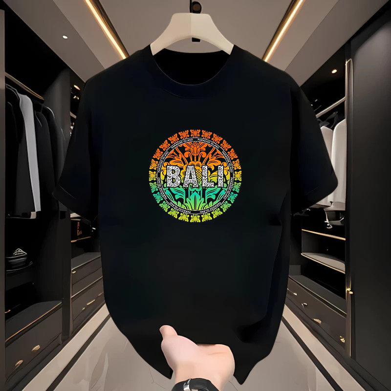 Kaos Pria Distro Kaos BAL-I Kaos Lengan Pendek Kaos Hitam Kaos Putih Kaos  Distro Cotton Combed Ukur