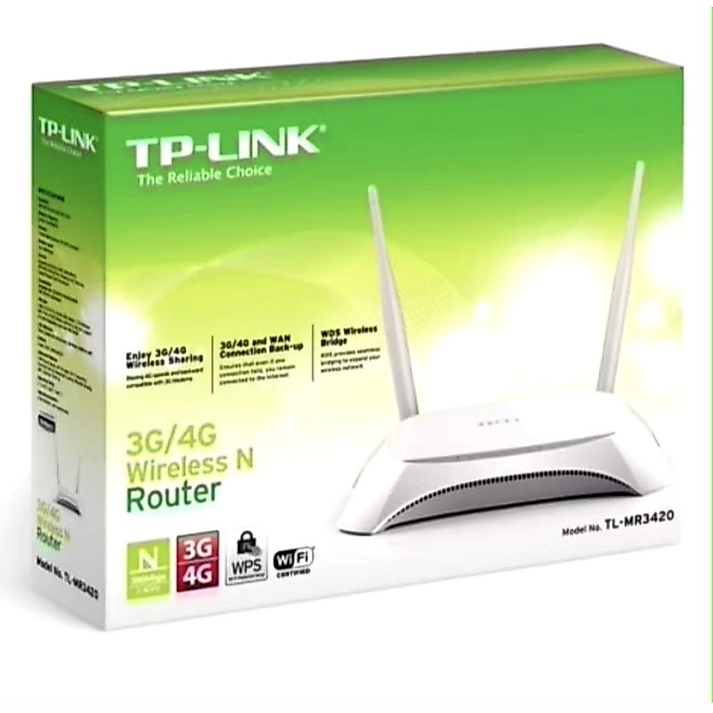 Router TP-Link MR3420 ver 2.1 PRELOVED SEPERTI BARU (Second Bekas)
