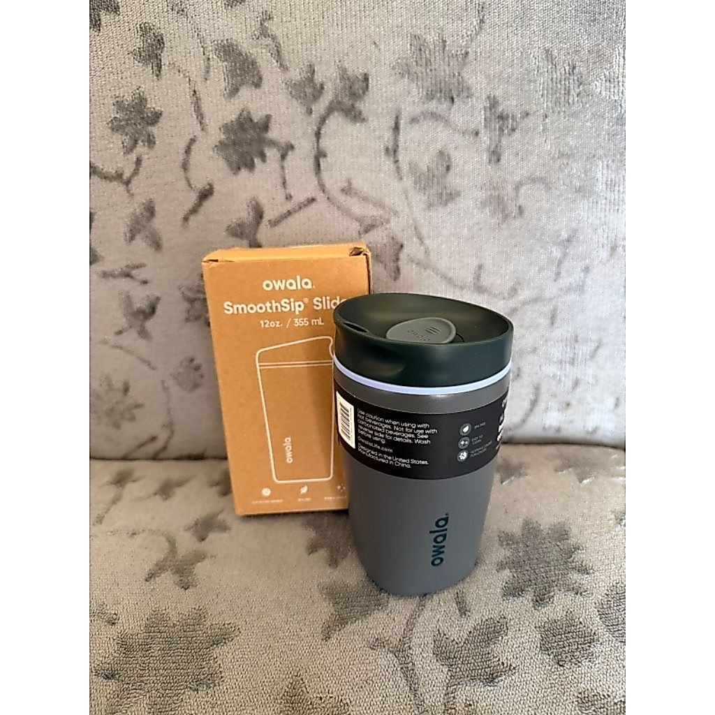 Owala SmoothSip Slider Insulated Stainless Steel Coffee Tumbler 12 Oz