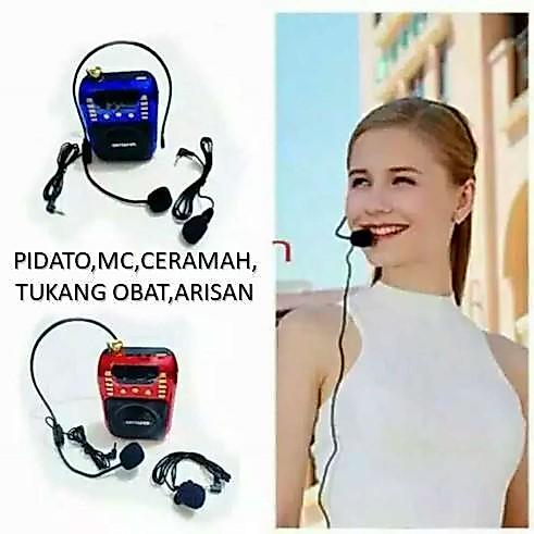 Portable Mic Microphone Karaoke Instruktur senam Sales Toa Mini Suara Terlaris
