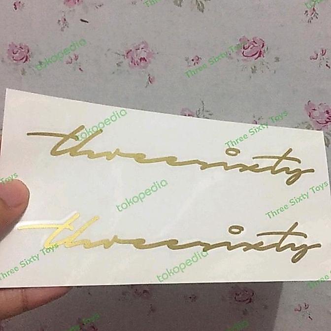 Promo Cutting Sticker Stiker Frame Sepeda Lipat Threesixty 3 Sixty Signature Vinyl Cod