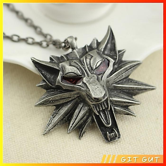 TERLENGKAP Necklace Kalung The Witcher School of The Wolf