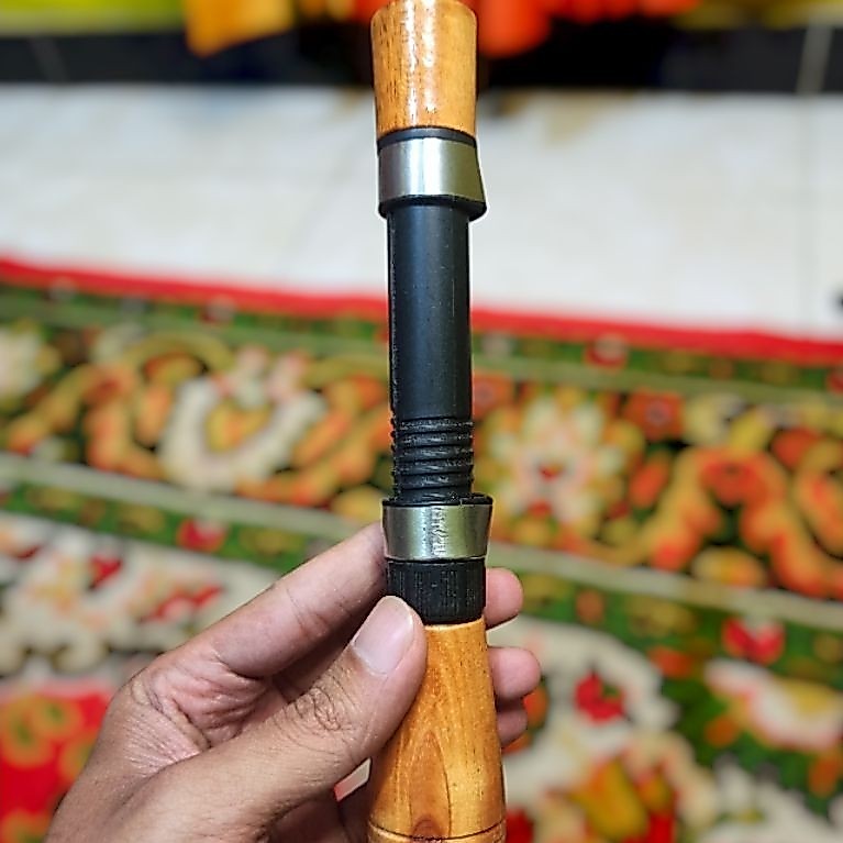 GagangJoran pancing kayu custom uk kecil