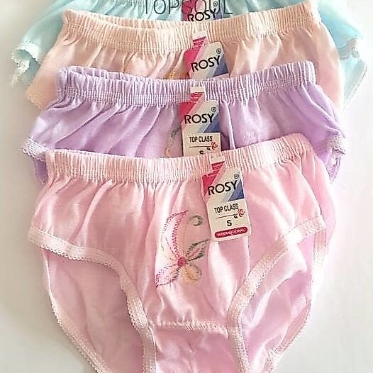 Celana Dalam Wanita Lusinan Motif Bunga Bordir/Cd Wanita Katun Bordir Murah