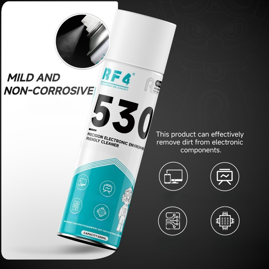 RF4 530 RF-530 500 ML - ELECTRONIC ENVIRONRONMENTALLY FRIENDLY CLEANER CAIRAN PEMBERSIH LCD PCB