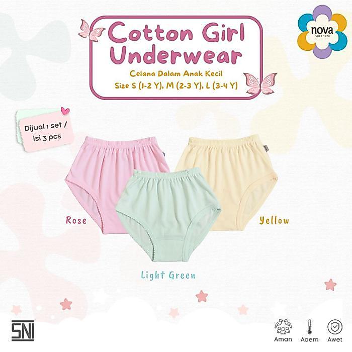 Nova Celana Dalam Anak Perempuan (1pcs) - Celana dalam - Lavie baby house
