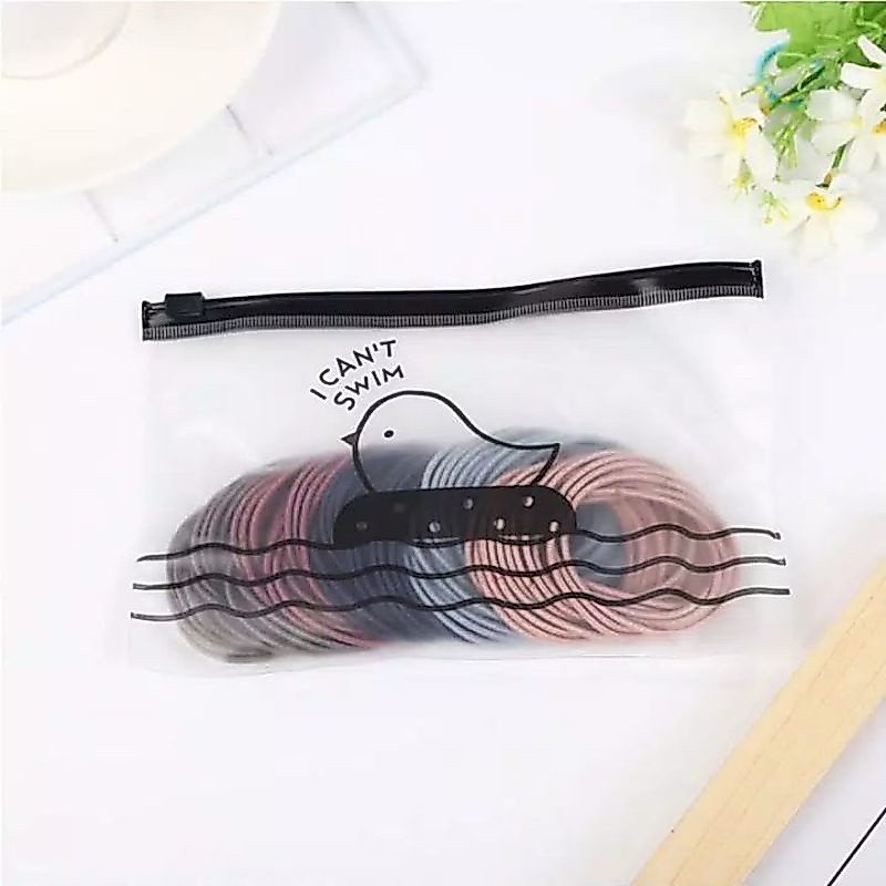 TALI RAMBUT KOREA ISI 100PCS KUCIR RAMBUT FREE POUCH