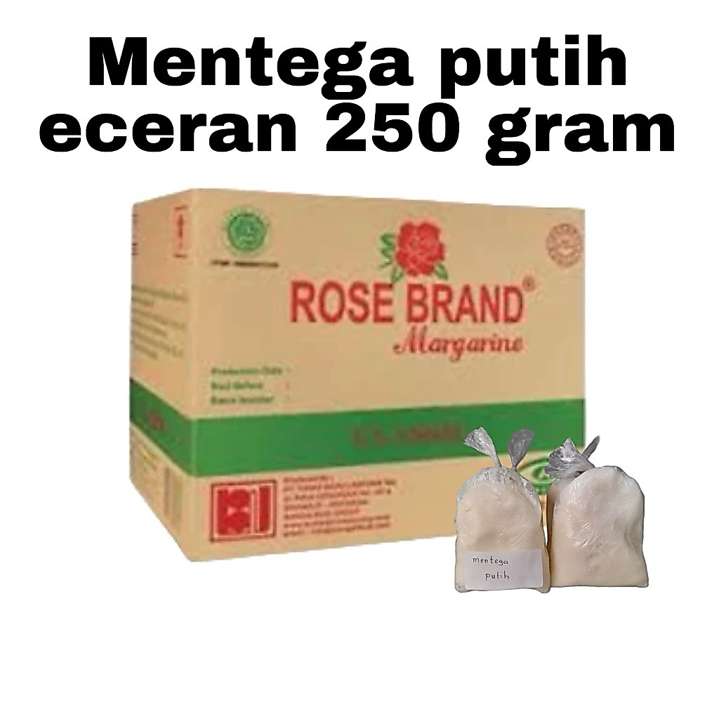 mentega putih kemasan 250 gram