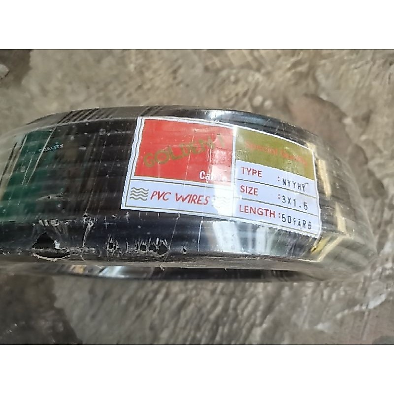 Kabel Submersibel / Sible Pompa Air 3x1,5 hitam