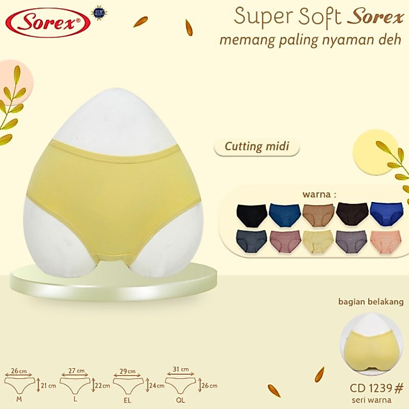 Celana dalam sorex 1239 super soft wanita/CD SOREX WANITA 1239 TERMURAH