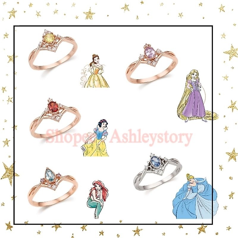 Cincin Disney Princess 925 Silver New Arrival Adjustable Ring Open Crown Rings