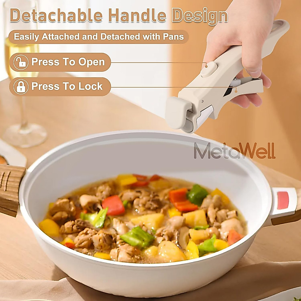 Gagang Detachable untuk Panci Set Carote handle yang bisa di lepas pasang mayba