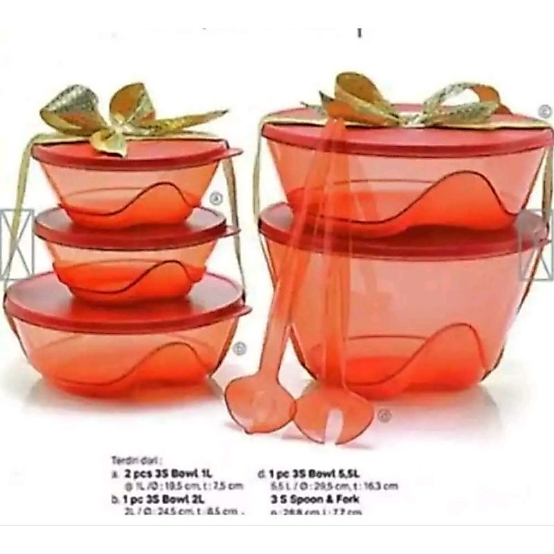 individual bowl 3S bowl tupperware
