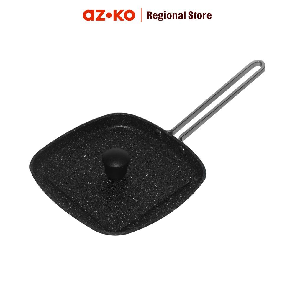 Starfrit The Rock Wajan Panggang Mini 15 cm - Hitam Grill Pan Bakar Skillet Grill Teflon Grill