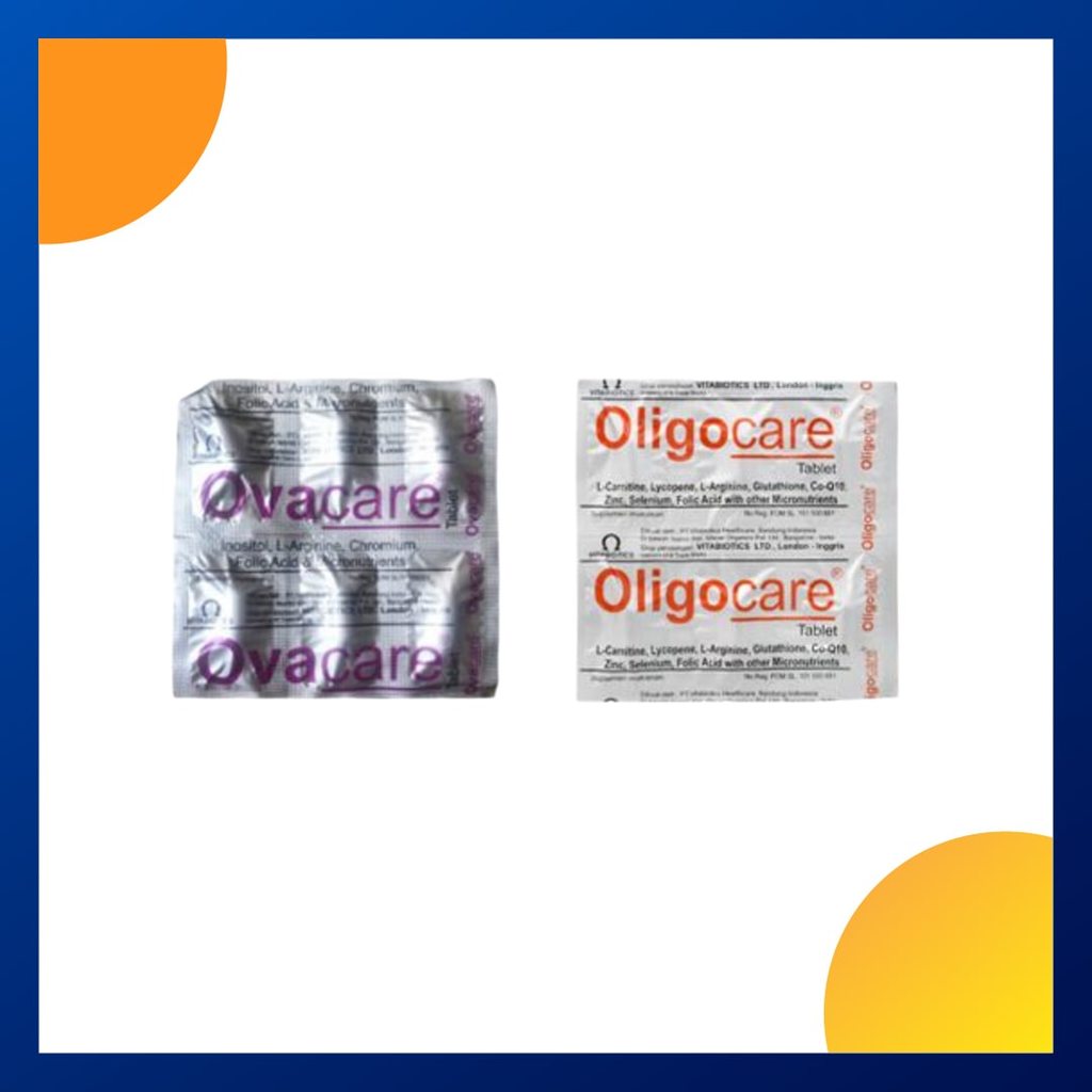 Paket Program Hamil Ovacare Strip 6 Tablet + Oligocare Strip 6 Tablet