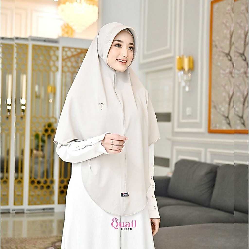 Nadeera Casual Daily hijab Original Quail Jilbab Wanita Fabric jersey Pad