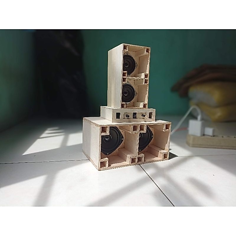 paket miniatur sound system siap bunyi
