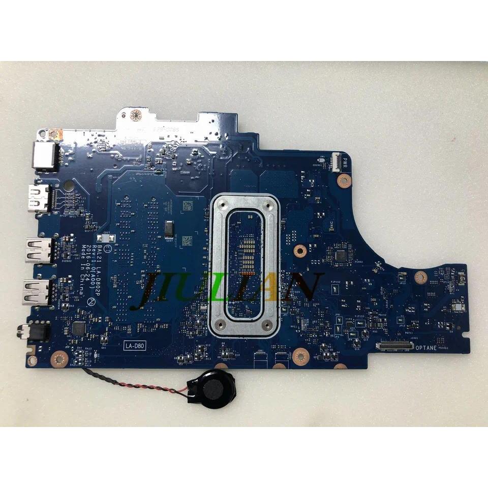Mainboard 57K0H BAL21 LA-D802P For Dell piron 15 5567 5767 Laptop Motherboard  -057K0H 057K0H W/ i3-