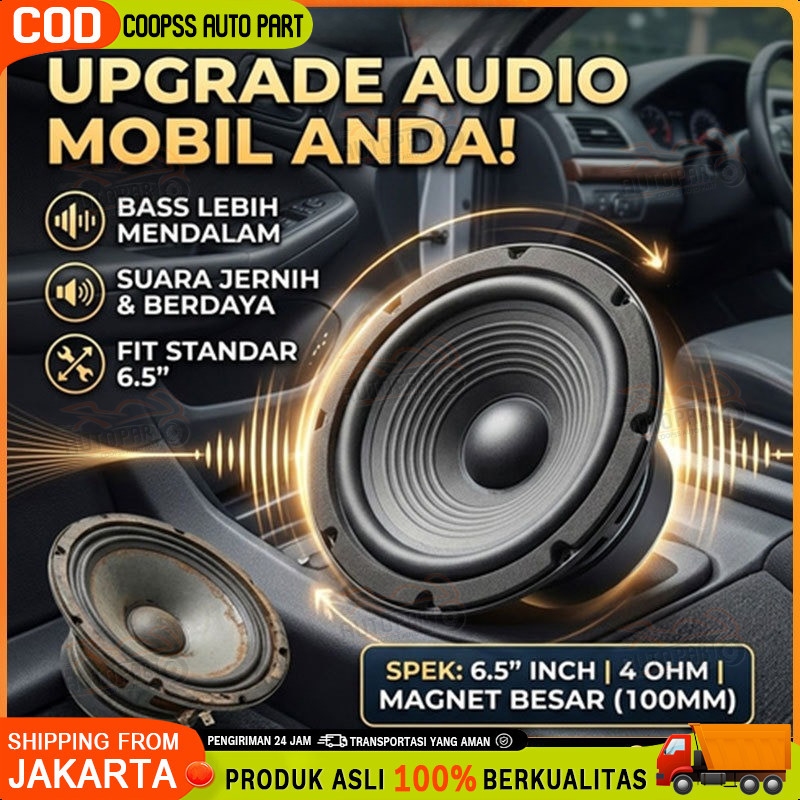 Speaker 6.5 inch Woofer Subwoofer 150W 4 ohm 6.5" Hifi Speker Coopssautopart