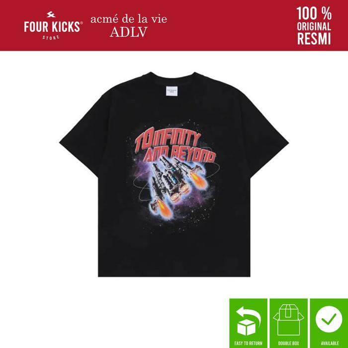 ADLV Tshirt Short Sleeve Rocket Black - 100% ORIGINAL RESMI - 1