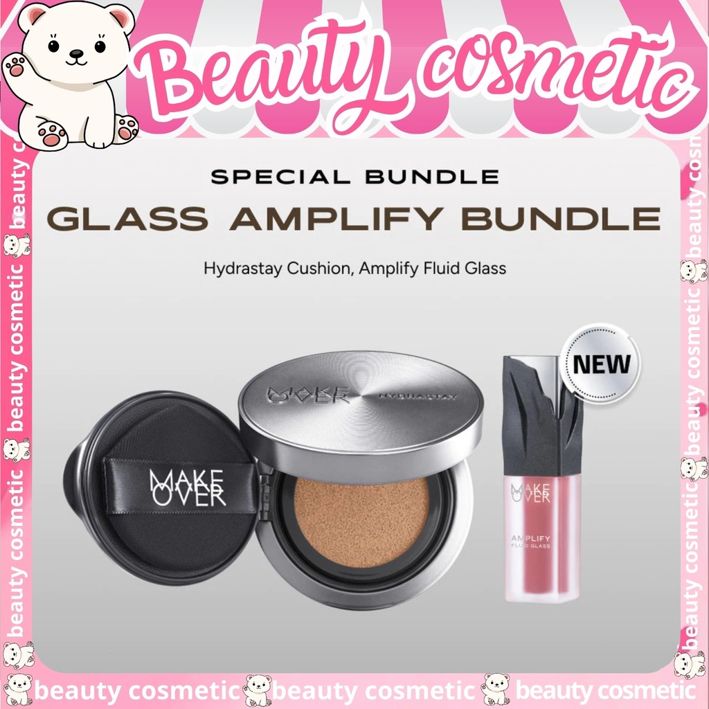 Make Over Glass Amplify Bundle-Amplify Glass Fluid + hydrastay Prismatic Glass Cushion