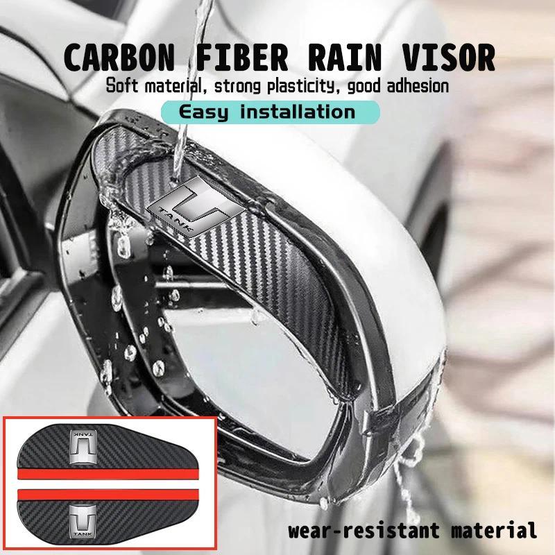For TANK Car Badge Rearview Mirror Rain Cover Eyebrow Shield Sticker 300 City 300 Border 400 500 PHE