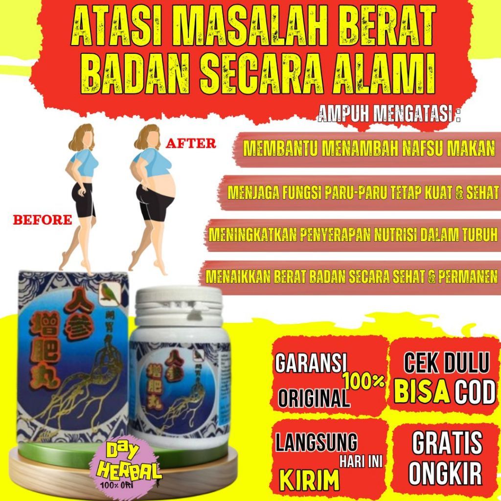 READY ORIGINAL COD | Ginseng Biru Ren Sheng Zhen Fei Wan Suplemen Herbal Cina Penambah Stamina Daya 