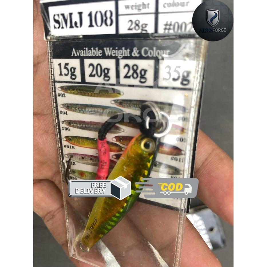 Umpan Metal Jig Starlit Include Assist Kevlar Hook Dan Split Ring - 002, 20gr