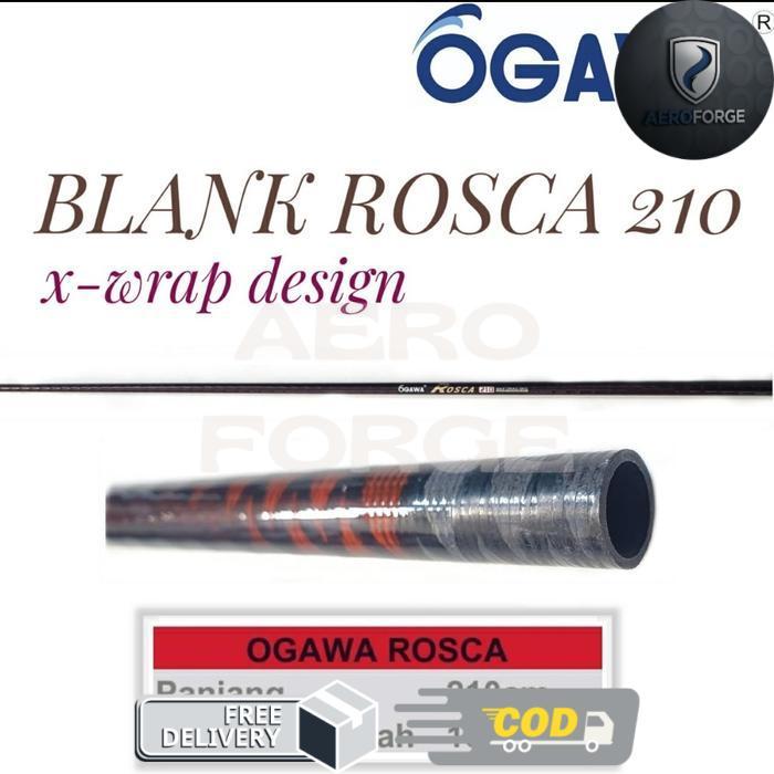 Joran Pancing Blank Ogawa Rosca Panjang 210cm Carbon Hollow Tebal - -, -