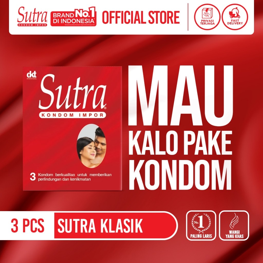 Rahasia Terjaga - Sutra Classic Merah 3s - Kondom Nomor 1 di Indonesia. Aman, Halus & Lembut