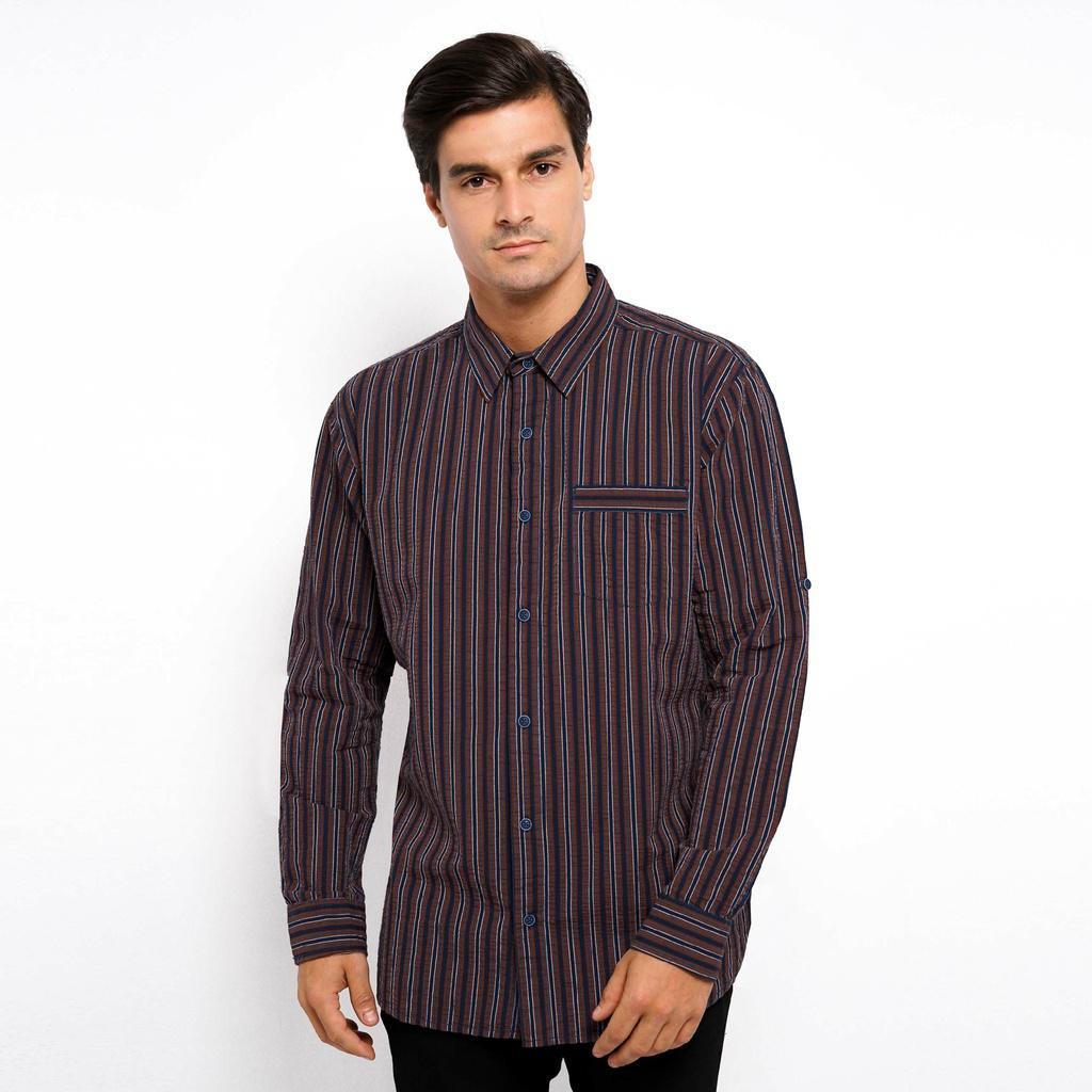 Cressida Kemeja Bigsize Men Maroon - RMBL.FB216