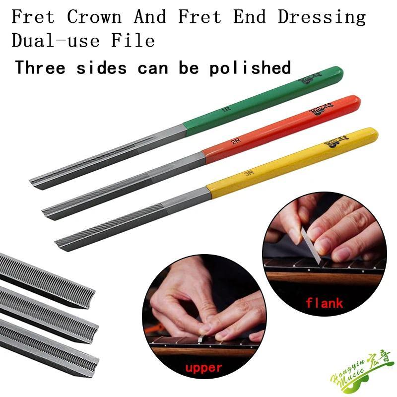 Electric acoustic guitar guitar fingerboard and wire plastic file repair tool Hit the ping arc file 