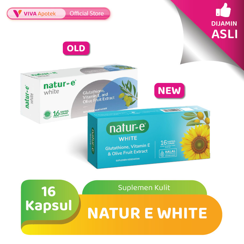Natur E White Vitamin E untuk Kulit (16 Kapsul)