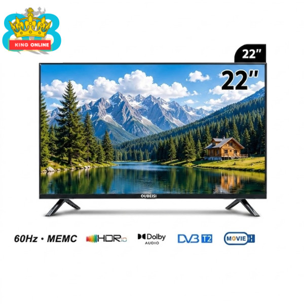 OUBEISI Smart TV 22 Inch Android 11 Full HD Digital TV + Bracket