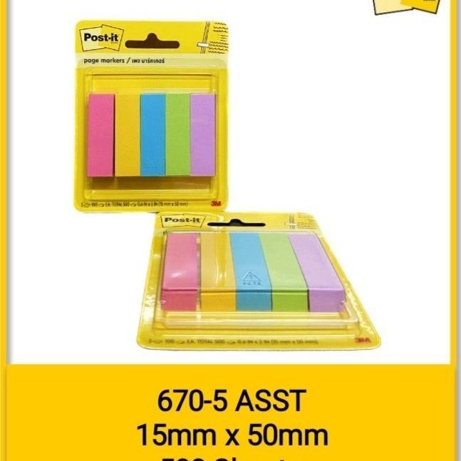 MUMPUNG PROMO Post It Page Marker 3M 670-5AN / Post It 670-5AN 3M TERLARIS