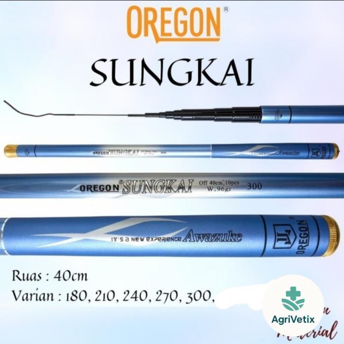 Joran Tegek Oregon Sungkai Carbon 180 210 240 270 300 360 Kuat Ringan - 180