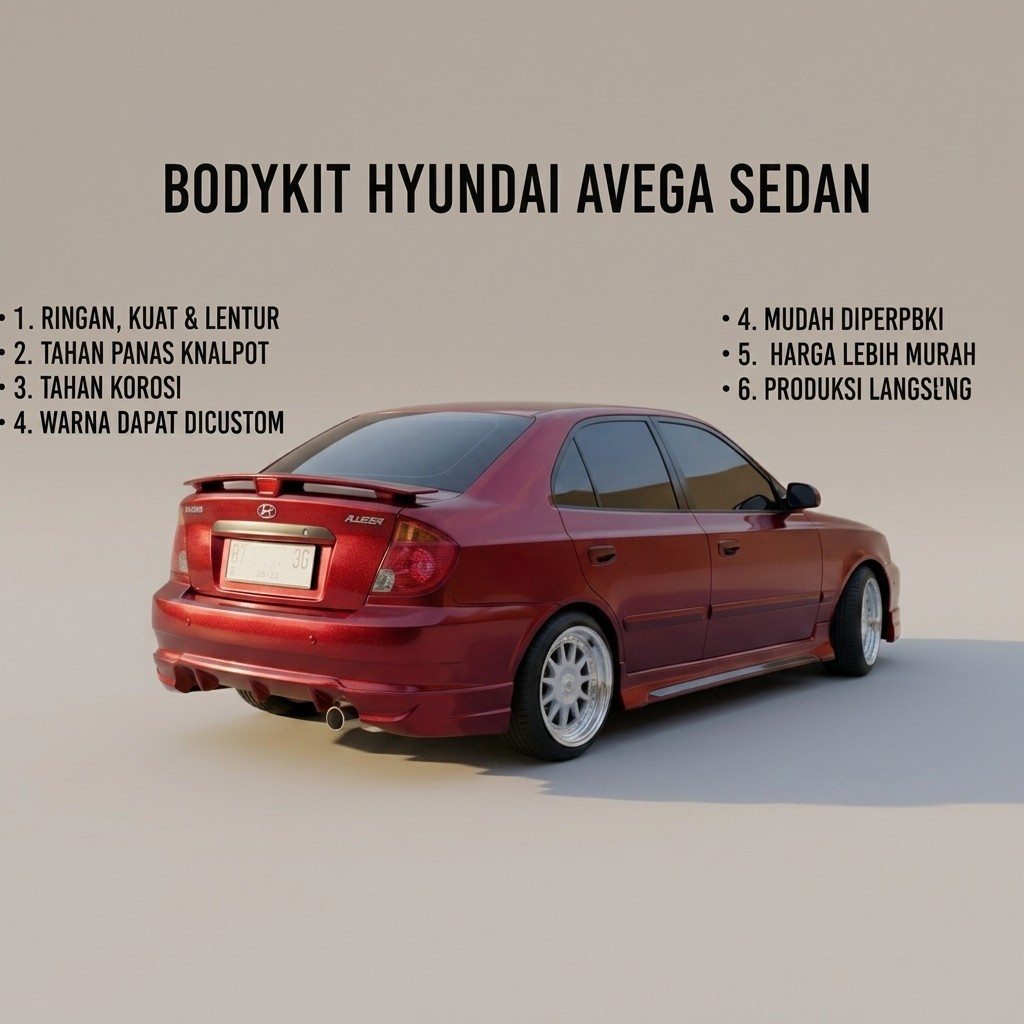 diskon BODYKIT hyundai avega old body kit hyundai avega sedan