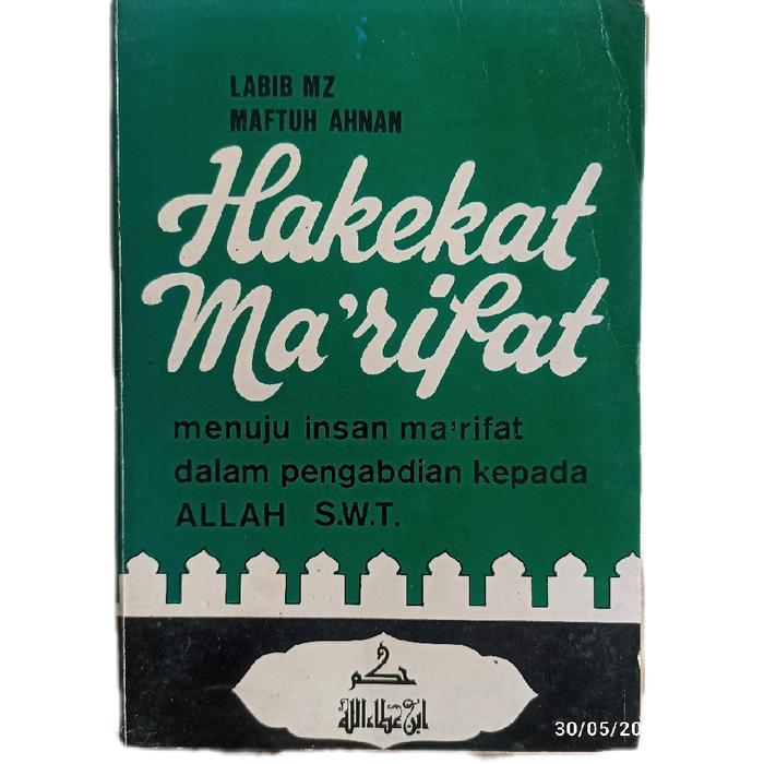 buku hakekat Ma'rifat menuju insan Ma'rifat dalam pengabdian kepada Allah SWT 979-1437 hal bagus