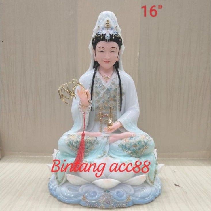 patung dewi kwan im / kwan in / guan in - mamer - 16inch