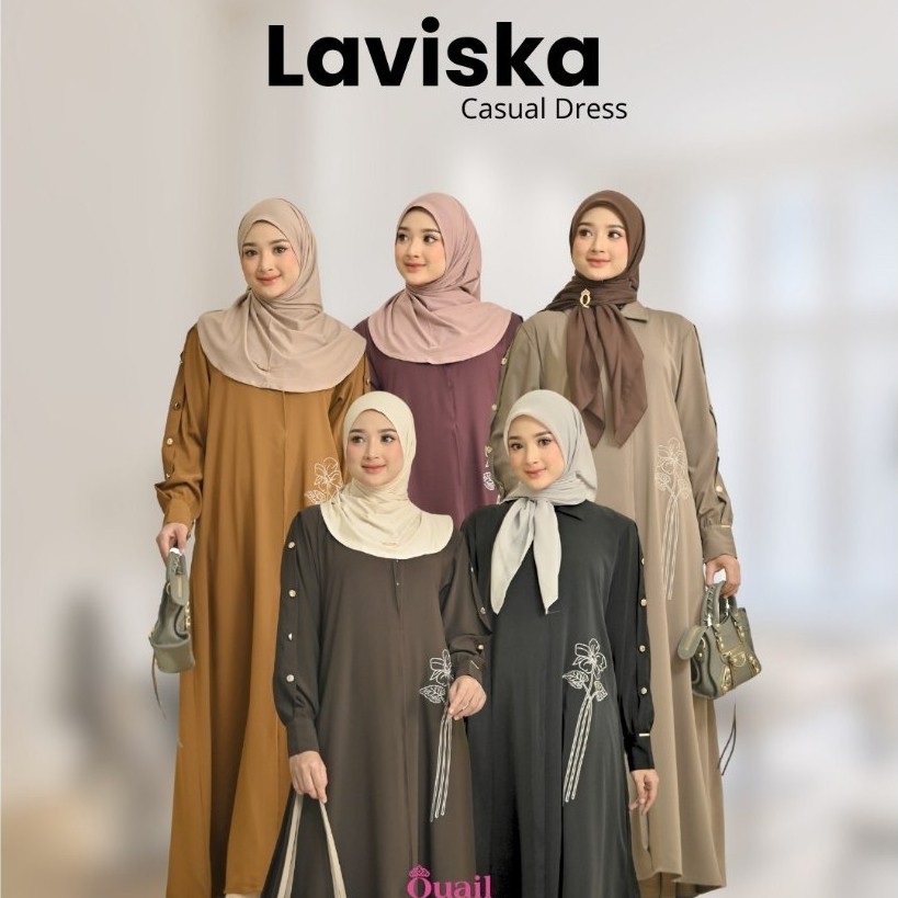 Quail Hijab - Laviska Dress | Gamis Umroh ANTI UV Nyaman | Anti gerah | Jumbo