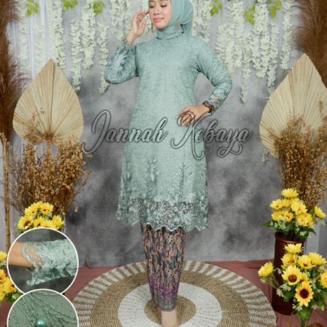 REALPICT Kebaya Tunik Tulle Bordir Kebaya Novie Kebaya Kebaya Modren Setelan Kebaya Brukat