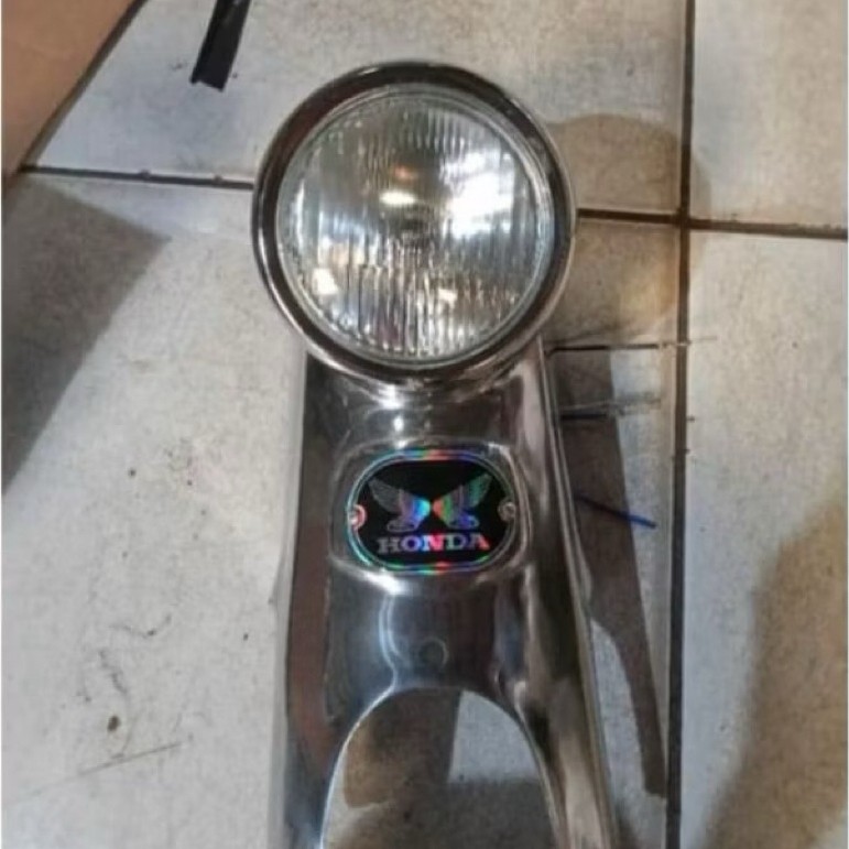 DASI UNYIL SET LAMPU C70 BAHAN DIRAL / DASI UNYIL C70 BAHAN ALUMUNIUM PNP HONDA C70 SET REFLEKTOR LA
