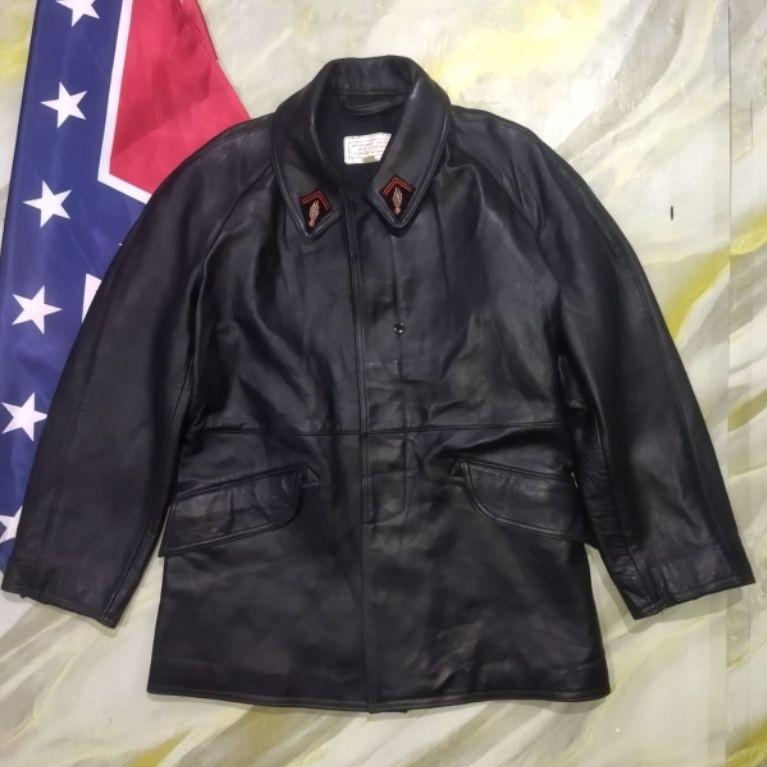 VINTAGE 60s FIREMAN LEATHER JACKET