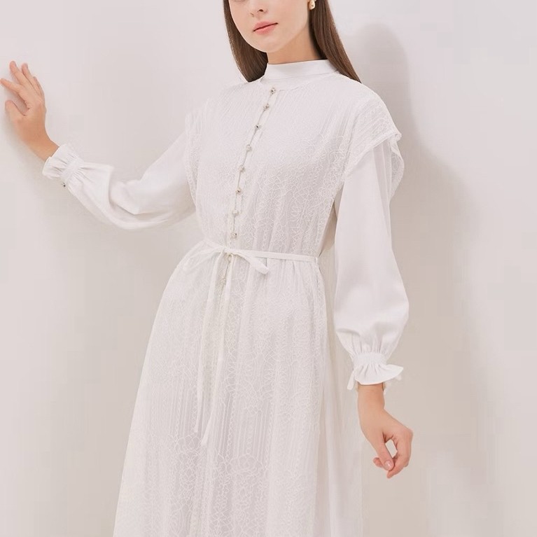 VALINO Gamis Putih Wanita